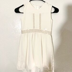 Marciano Ivory Kids Dress with Gold Accents